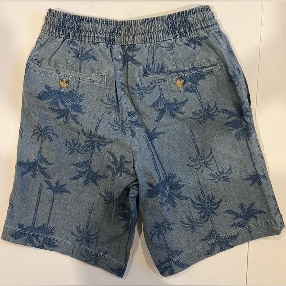 NWT - George Men's Blue/Palm "Above The Knee" with Stretch Shorts-Sizes XS S M L - Picture 2 of 6